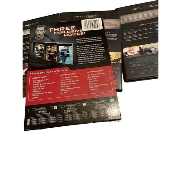 Jason Bourne Bourne Identity Supremacy Ultimatum DVD Collection TRILOGY - Picture 5 of 10